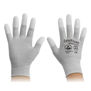 SafeGuard ESD Gloves with Coated Finger Tips