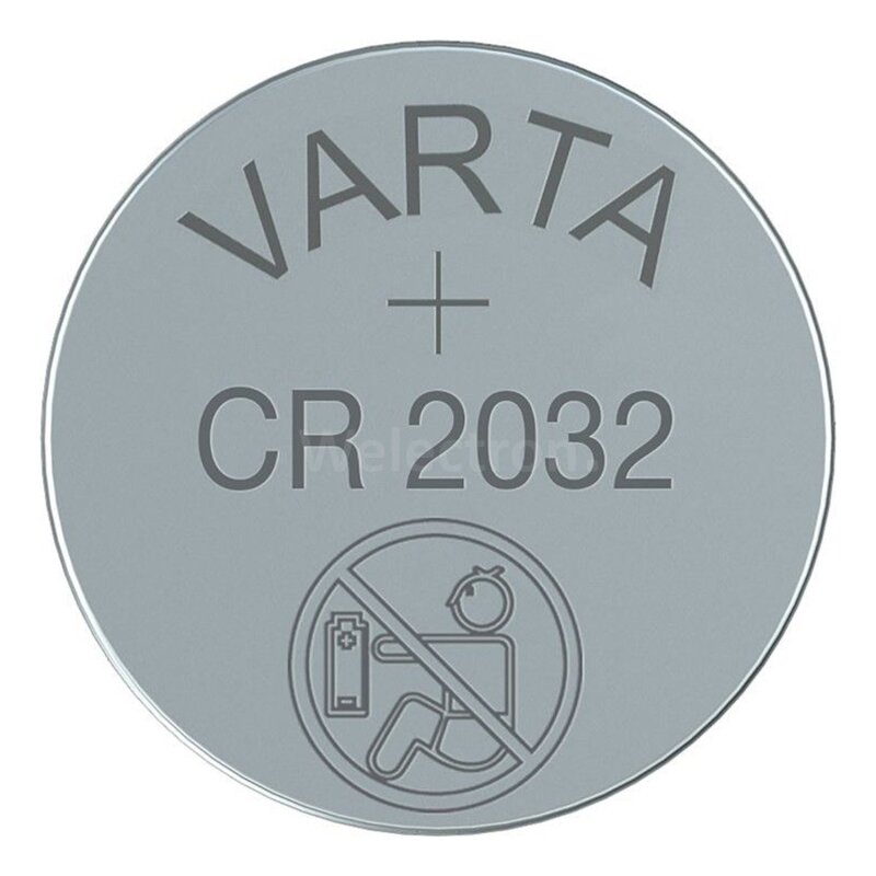 Varta CR2032 Lithium Coin Cell 3V, 230mAh, 1.50