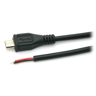 Groundmicro micro-USB Power Cable with Bare Wire End 50 cm