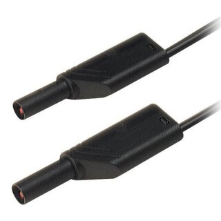 Hirschmann MLS WS 100/2,5 SW Safety Measuring Lead Stackable 2.5mm² 1.00m Black