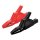 Hirschmann AK 2 B 2540 I Sicherheits-Abgreifklemme Paar rot/schwarz