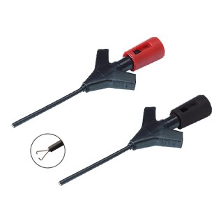 Hirschmann MICRO-KLEPS Miniatur-Klemmprfspitze Paar rot/schwarz