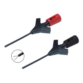 Hirschmann MICRO-KLEPS Miniature Clamp-Type Test Probe Pair Red/Black
