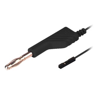 Hirschmann MAL N 4-0.64 SW Measuring Lead with Banana Plug for 0.64mm System. 1.00m Black