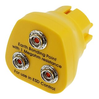 SafeGuard ESD Grounding Plug, 3x 10mm Snap