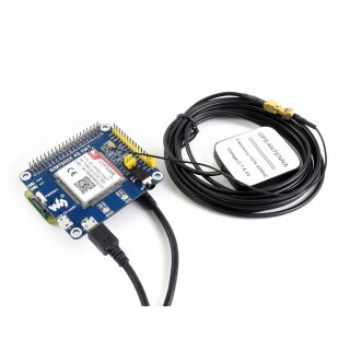 Dongle 4G Waveshare SIM7600G-H Con Antenna - Per Raspberry Pi, PC, Linux/Windows, Fino A 150 Mbps, Con GNSS