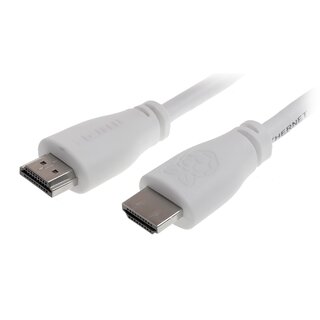 Official Raspberry Pi 3 HDMI Cable 2.0m White