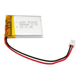 LiPo Flachakku 503035 (3,7V, 500mAh)