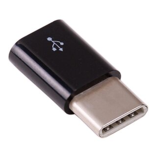 Raspberry Pi 4 Steckeradapter micro-USB auf USB-C schwarz