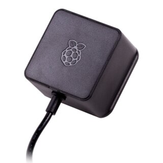 Offizielles Raspberry Pi 4 Steckernetzteil USB-C 5,1V/3A schwarz (EU)