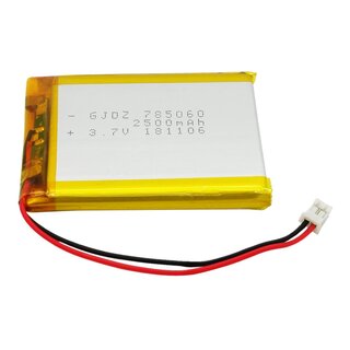 LiPo Pouch Battery 785060 (3.7V, 2500mAh)