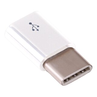 Raspberry Pi 4 Plug Adapter micro-USB to USB-C White