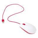 Offizielle Raspberry Pi Maus rot/weiß