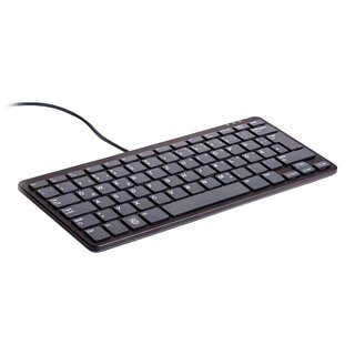 Offizielle Raspberry Pi Tastatur mit USB-Hub schwarz/grau (DE)