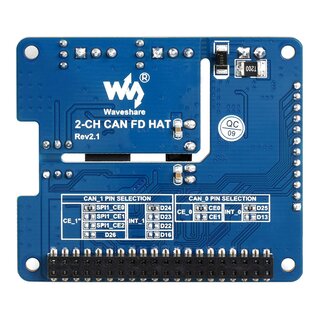 Waveshare 17075 2-CH CAN FD HAT