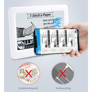Waveshare 17675 7.5inch NFC-Powered e-Paper