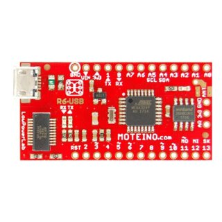 LowPowerLab Moteino-USB R6 mit RFM95W LoRa Transceiver (868 MHz), 4 MBit Flash