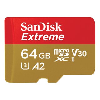 SanDisk SDSQXA2-064G-GN6MA Extreme microSD Card 64 GB (160 MB/s)