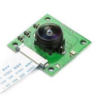 Arducam B0055 6MP OV5647 Fisheye Camera for Raspberry Pi, M12 S-Mount