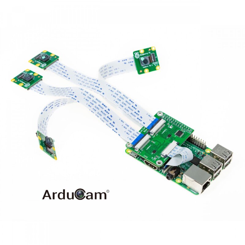 Arducam B0178 Multi Camera Adapter Bundle Kit with 4 Raspberry Pi V2
