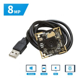 Arducam B0197 8MP 1080P Auto Focus USB Camera Module with Microphone