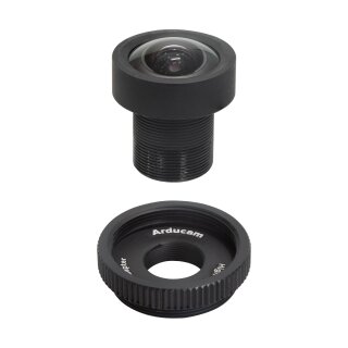 Arducam LN032 M23280H13 M12 S-Mount Lens with Adapter for HQ Camera, 1/2.3" 2.8mm