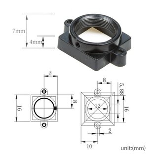 Arducam U0756 7mm Height M12x P0.5 Metal Lens Mount for Raspberry Pi with Gasket