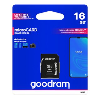 Goodram M1AA-0160R12 microSD Speicherkarte 16 GB