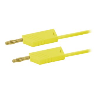 Hirschmann MLN 100/2,5 AU GE Messleitung 2,5mm² vergoldet 1,00m gelb