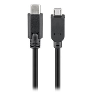 Goobay 67993 USB-C auf micro-USB Kabel, USB 2.0, 1,00m