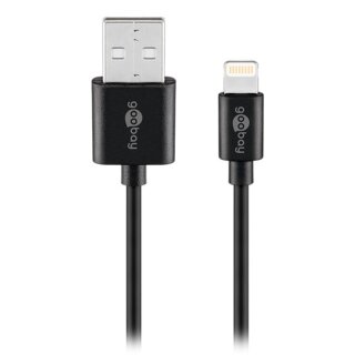 Goobay 63523 Lightning Kabel 1,00m schwarz