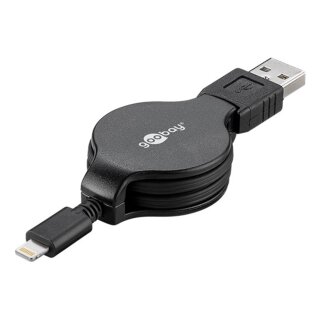 Goobay 72249 Retractable Lightning Cable