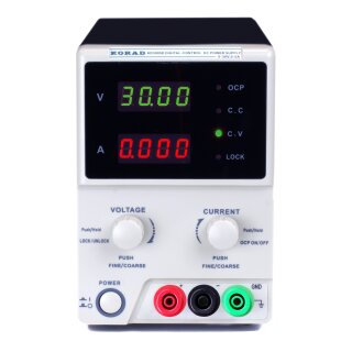 Korad KD3005D+ Benchtop Power Supply (Safety Terminals)