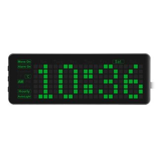 Waveshare 19695 Pico-Clock-Green-EN