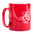 Offizielle Raspberry Pi Logo Tasse rot/weiß