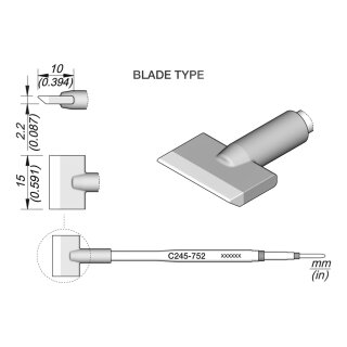 JBC C245-752 Ltspitze 15,0 mm Klinge