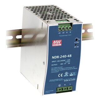Meanwell NDR-240-24 Hutschienen-Schaltnetzteil 24V / 10A