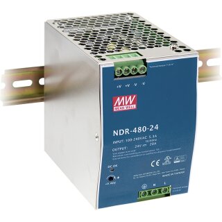 Meanwell NDR-480-24 DIN Rail Power Supply 24V / 20A