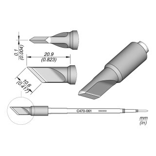 JBC C470-061 Ltspitze 10,6 mm Klinge