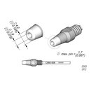 JBC C560-006 Desoldering Tip  1.9 / 4.2 mm Nozzle Straight