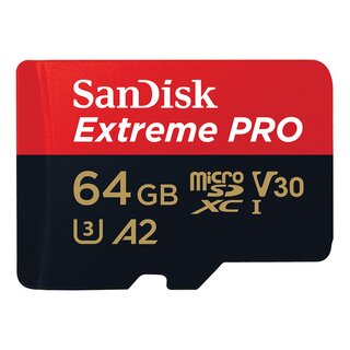 SanDisk SDSQXCU-064G-GN6MA Extreme Pro microSD Speicherkarte 64 GB (200 MB/s)