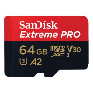 SanDisk SDSQXCU-064G-GN6MA Extreme Pro microSD Card 64 GB (200 MB/s)
