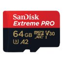 SanDisk SDSQXCU-064G-GN6MA Extreme Pro microSD Card 64 GB...
