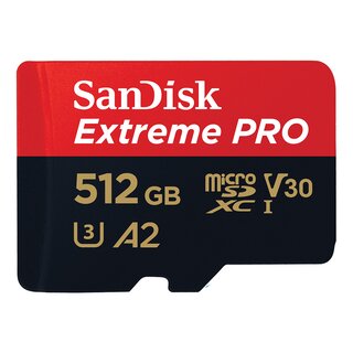 SanDisk SDSQXCD-512G-GN6MA Extreme Pro microSD Card 512 GB (200 MB/s)