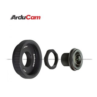 Arducam B0232 180 Degree Fisheye M12 Lens Bundle for Raspberry Pi HQ Camera