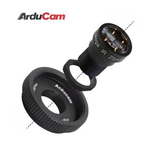 Arducam B0237 25mm Telephoto Noir M12 Lens Bundle for Raspberry Pi HQ Camera