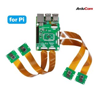 Arducam B0396 8MP*4 Quadrascopic Camera Bundle Kit for Raspberry Pi