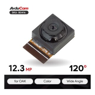 Arducam B0416 12MP IMX378 Camera Module with wide angle for DepthAI OAK