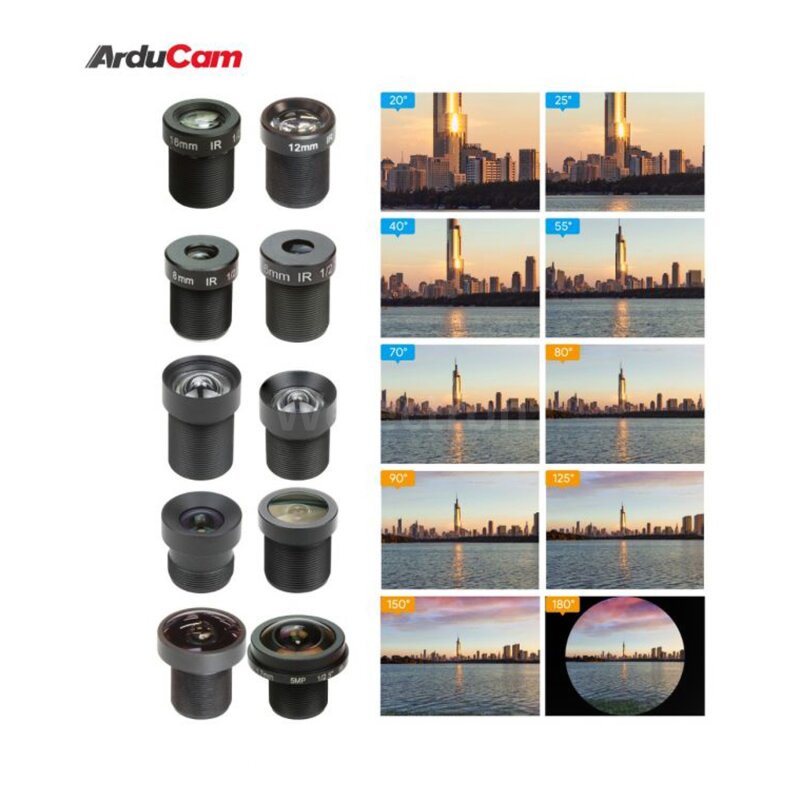 Arducam LK005 M12 Lens Set, 119,00 € - Welectron