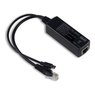 UCTRONICS U515902 PoE Splitter Gigabit 5V - Micro USB Power and Ethernet to Raspberry Pi 3B+